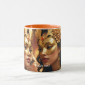 Fantasy Schattige Twee Masker Dames Mok (Midden)