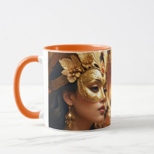 Fantasy Schattige Twee Masker Dames Mok