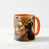 Fantasy Schattige Twee Masker Dames Mok (Voorkant rechts)