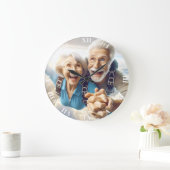Fantasy Schattige twee mensen skydiving Grote Klok (Huis)