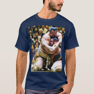 Fantasy Schattige Twee Sumo Wrestlers T-shirt