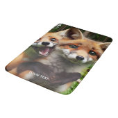 Fantasy Schattige Two Foxes Forest Badmat (Gekanteld)