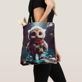 Fantasy Schattige Uil Adventurer Water Tote Bag (Dichtbij)