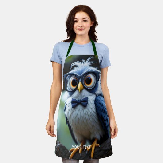 Fantasy Schattige Uil Brillen Bow Schort (Gedragen)