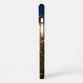 Fantasy Schattige Uil Telescope Night iPhone Hoesje (Linkerkant)
