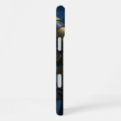 Fantasy Schattige Uil Telescope Night iPhone Hoesje (Rechterkant)
