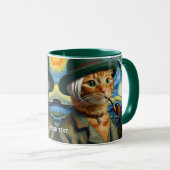 Fantasy Schattige Van Gogh Pet Mok (Voorkant rechts)