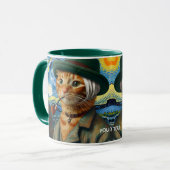 Fantasy Schattige Van Gogh Pet Mok (Voorkant links)