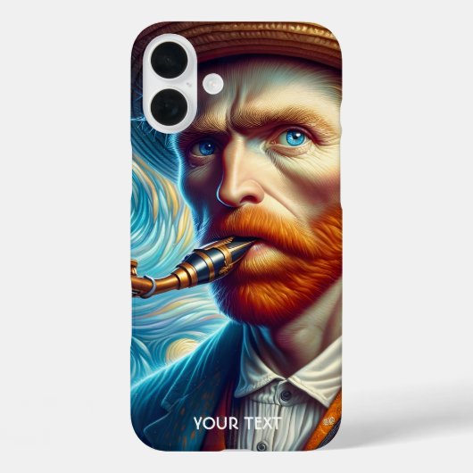 Fantasy Schattige Van Gogh Saxofoon Case-Mate iPhone Case (Achterkant)