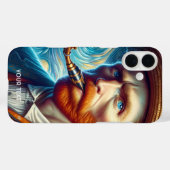 Fantasy Schattige Van Gogh Saxofoon Case-Mate iPhone Case (Achterkant (horizontaal))