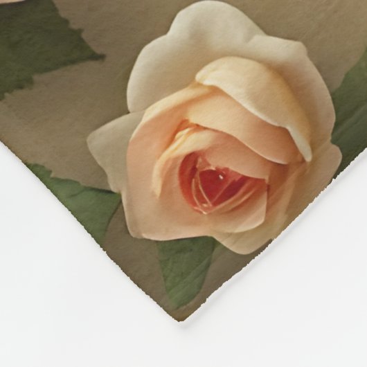 Fantasy Schattige Victoriaans Meisje Bloemen Fleece Deken (Hoek)