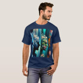Fantasy Schattige Vier Mannen Figuren T-shirt (Voorkant volledig)
