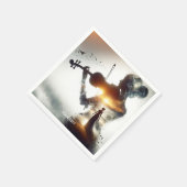 Fantasy Schattige Vioolmeisje Zon Servet (Hoek)