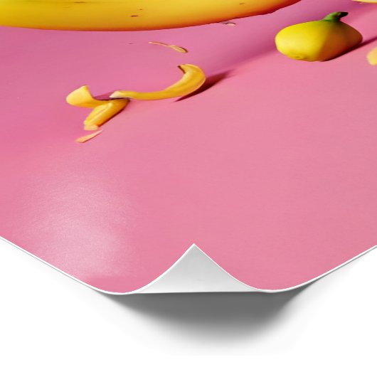 Fantasy Schattige Vivid Banana Funny Creature Perfect Poster (Hoek)