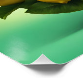 Fantasy Schattige Vivid Lemon Funny Creature Perfect Poster (Hoek)