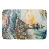 Fantasy Schattige Vivid Lighthouse Cartoon Storm Badmat (Voorkant)
