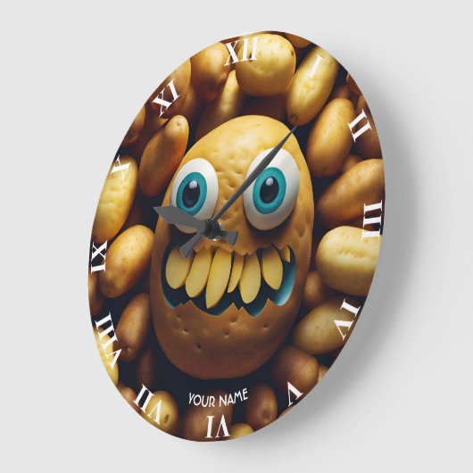 Fantasy Schattige Vivid Potato Funny Creature Grote Klok (Hoek)