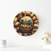 Fantasy Schattige Vivid Potato Funny Creature Grote Klok (Huis)