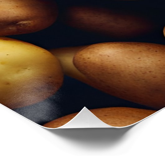 Fantasy Schattige Vivid Potato Funny Creature Perfect Poster (Hoek)