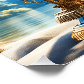 Fantasy Schattige Vivid Sapphire Clock Zee Perfect Poster (Hoek)