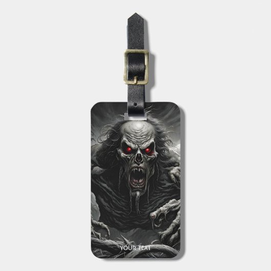 Fantasy Schattige Vivid Scary Horror Creature Bagagelabel (Voorkant verticaal)