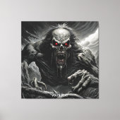 Fantasy Schattige Vivid Scary Horror Creature Canvas Afdruk (Voorkant)