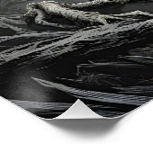 Fantasy Schattige Vivid Scary Horror Creature Perfect Poster (Hoek)