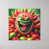 Fantasy Schattige Vivid Watermelon Funny Creature Canvas Afdruk (Voorkant)
