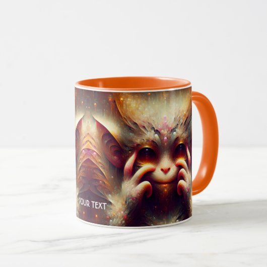 Fantasy Schattige Vreemd Mooi Wezen Mok (Voorkant rechts)