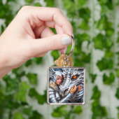 Fantasy Schattige Vrouw Warrior Dragon Sleutelhanger (Hand)