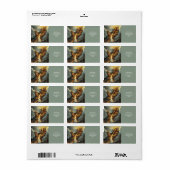 Fantasy Schattige vuur lava hand Etiket (Full Sheet)