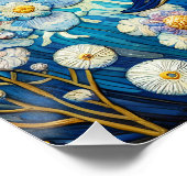 Fantasy Schattige Whale Stars Zee Perfect Poster (Hoek)