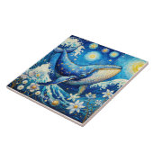 Fantasy Schattige Whale Stars Zee Tegeltje (Zijkant)