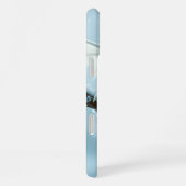 Fantasy Schattige Witte Baby Dragon iPhone Hoesje (Rechterkant)