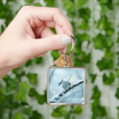 Fantasy Schattige Witte Baby Dragon Sleutelhanger (Hand)