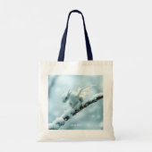 Fantasy Schattige Witte Baby Dragon Tote Bag (Achterkant)