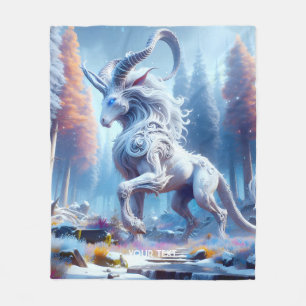 Fantasy Schattige Witte Chimera Winter Fleece Deken