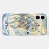 Fantasy Schattige Witte Wolf Winter Case-Mate iPhone Case (Achterkant (horizontaal))