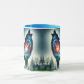 Fantasy Schattige Wolf Forest Space Mok (Midden)