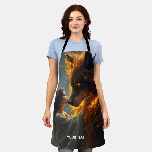 Fantasy Schattige Wolf Girl Fire Schort (Gedragen)
