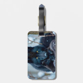 Fantasy Schattige Wolf Twee Pups Bagagelabel (Achterkant verticaal)