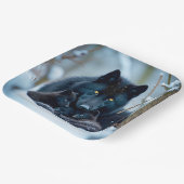 Fantasy Schattige Wolf Twee Pups Papieren Bordje (Gebogen)