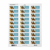Fantasy Schattige Wombat Kangaroo Koala Etiket (Full Sheet)