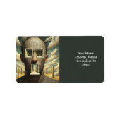 Fantasy Schattige Wombat Kangaroo Koala Etiket (Voorkant)