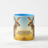 Fantasy Schattige Wombat Kangaroo Koala Mok (Midden)