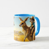 Fantasy Schattige Wombat Kangaroo Koala Mok (Voorkant rechts)