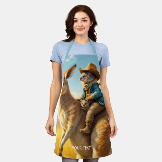 Fantasy Schattige Wombat Kangaroo Koala Schort (Gedragen)
