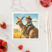 Fantasy Schattige Wombat Kangaroo Koala Servet (Insitu)