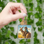 Fantasy Schattige Wombat Kangaroo Koala Sleutelhanger (Hand)