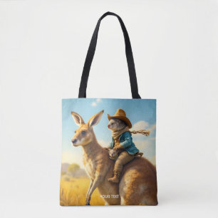 Fantasy Schattige Wombat Kangaroo Koala Tote Bag